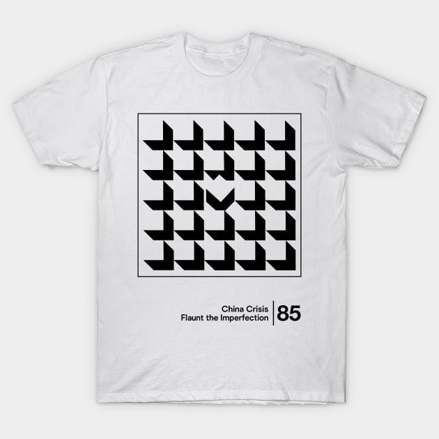 Flaunt the Imperfection - Minimalist Graphic Design Artwork T-Shirt by saudade